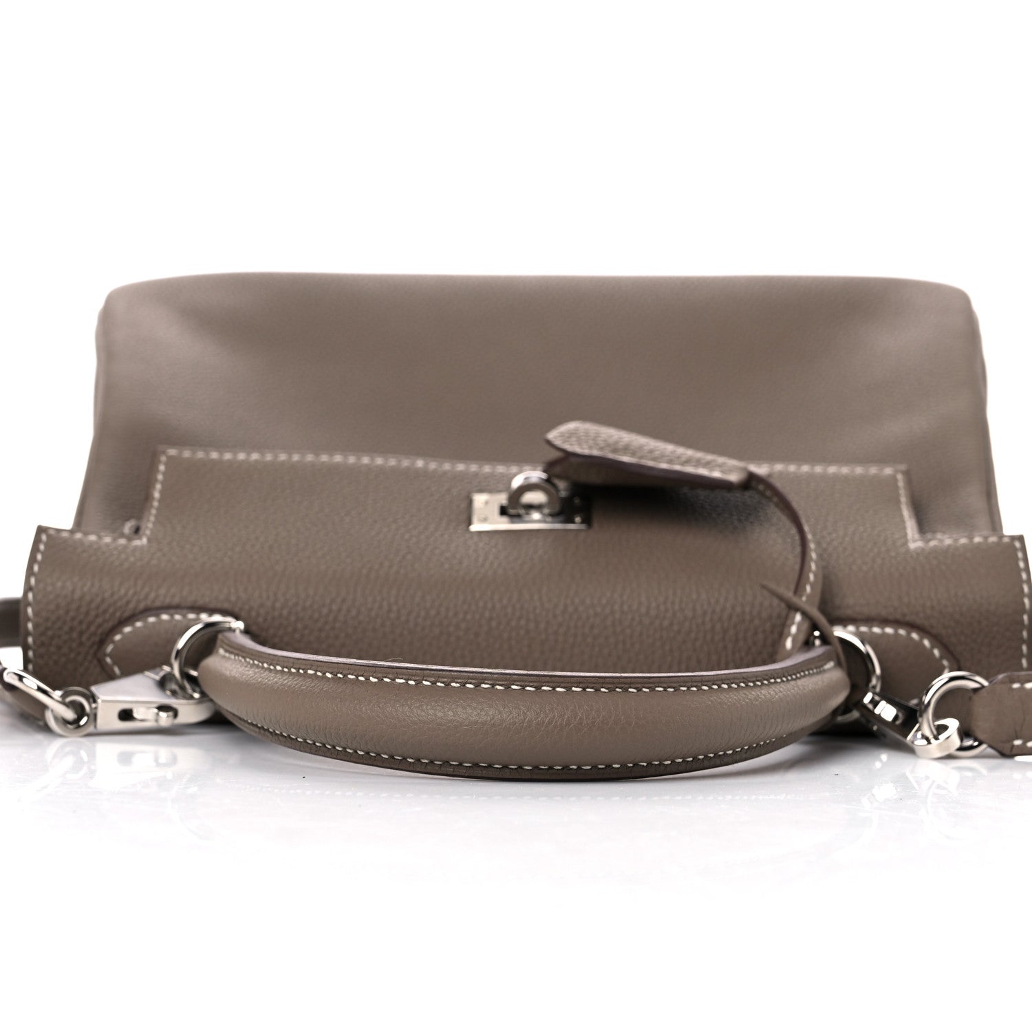 Hermes Togo Kelly Retourne 25 Etoupe 12 of 36