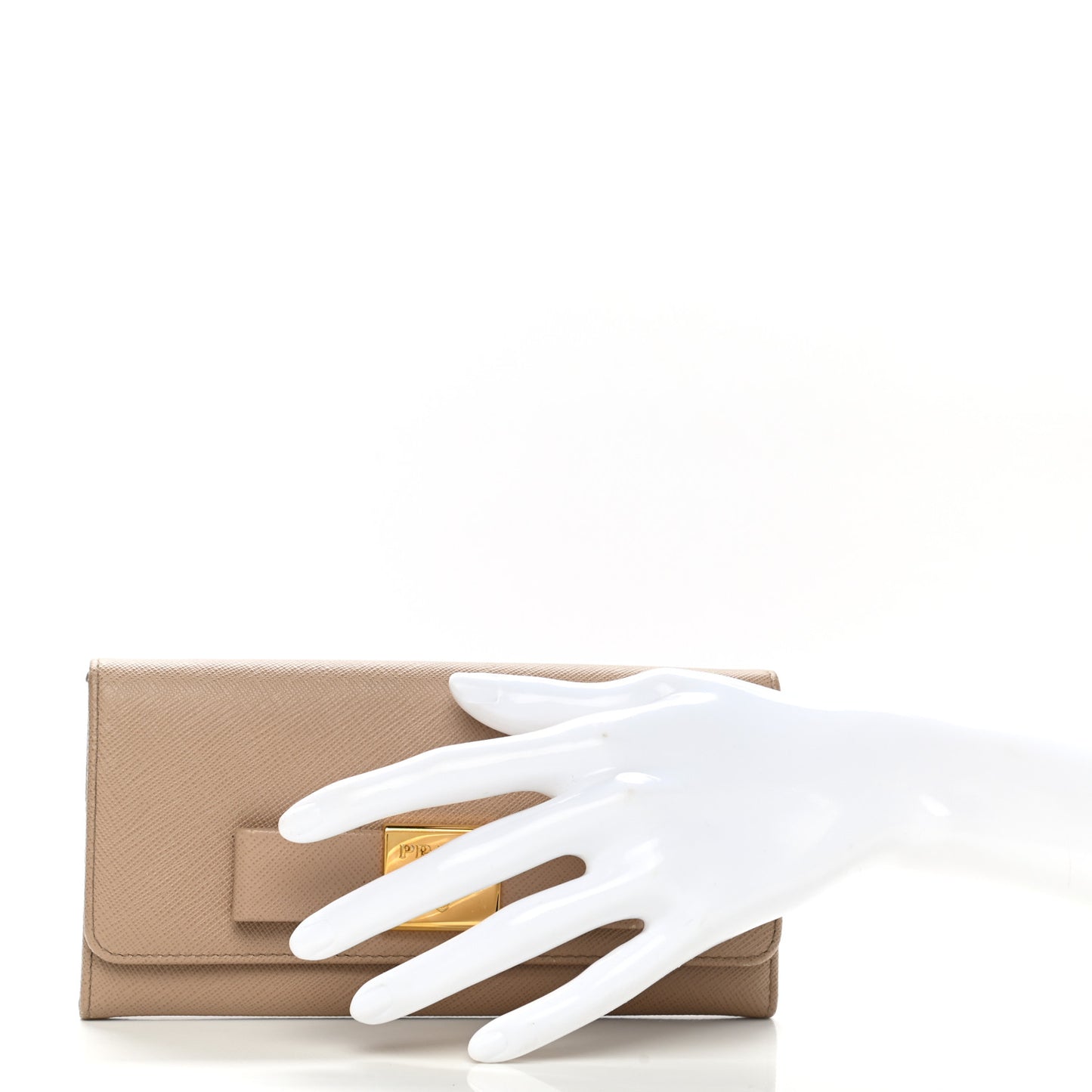 Saffiano Bow Continental Wallet Cammeo