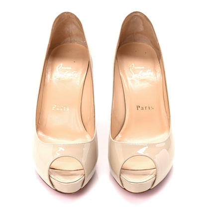 Christian Louboutin Patent No Matter 85 Pumps 35.5 Colombe 2 of 8