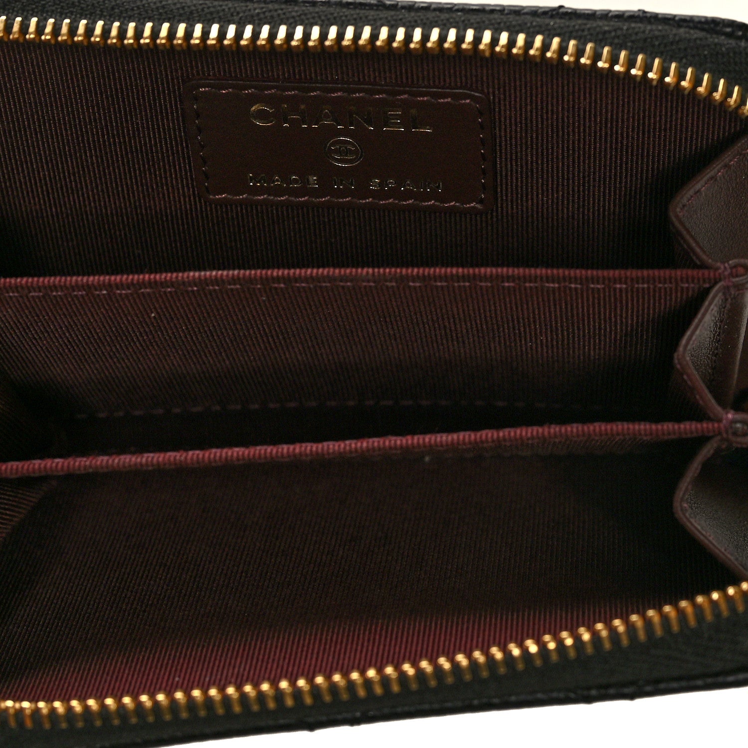 Chanel Caviar Quilted Zip Coin Purse Black 5 of 8