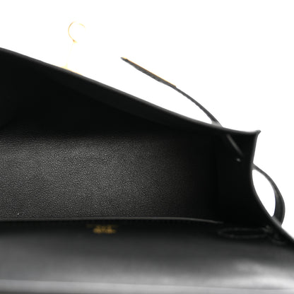 Hermes Swift Kelly Pochette Clutch Black 5 of 13