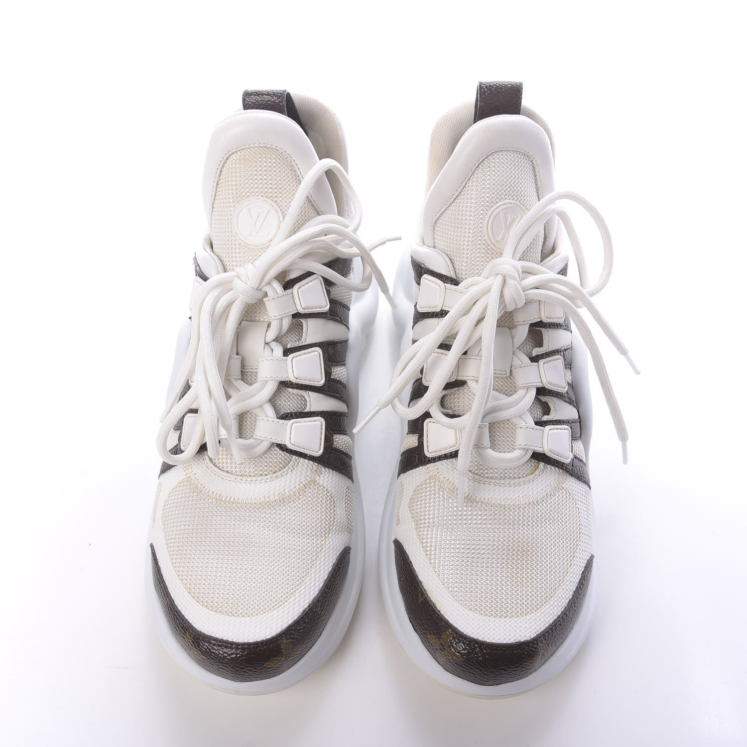 Louis Vuitton Patent Monogram LV Archlight Sneakers 39 White 6 of 11