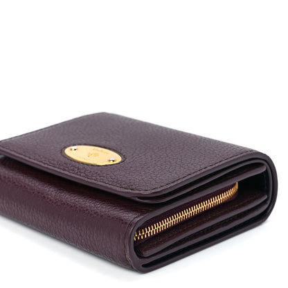Mulberry Small Classic Grain Small Plaque French Purse Wallet Oxblood 11 of 12
