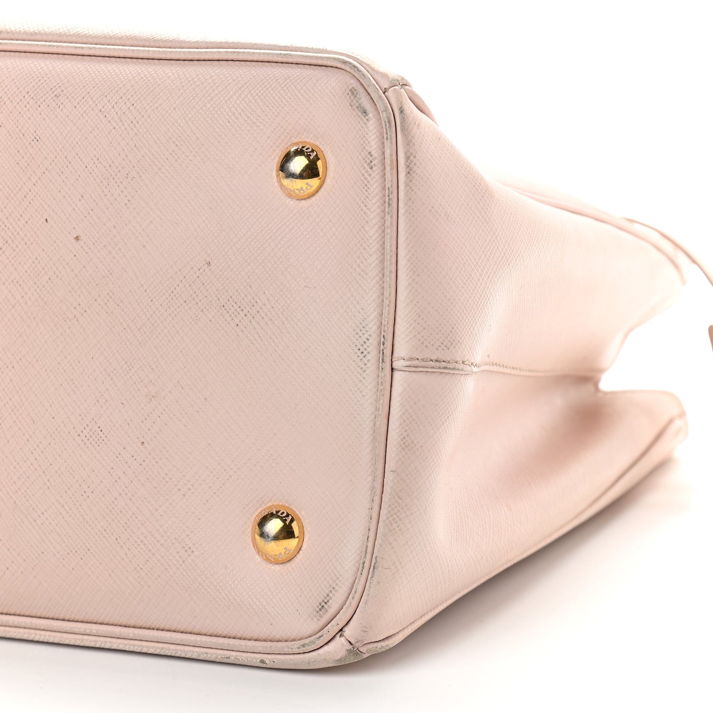 Saffiano Lux Small Double Zip Tote Cammeo