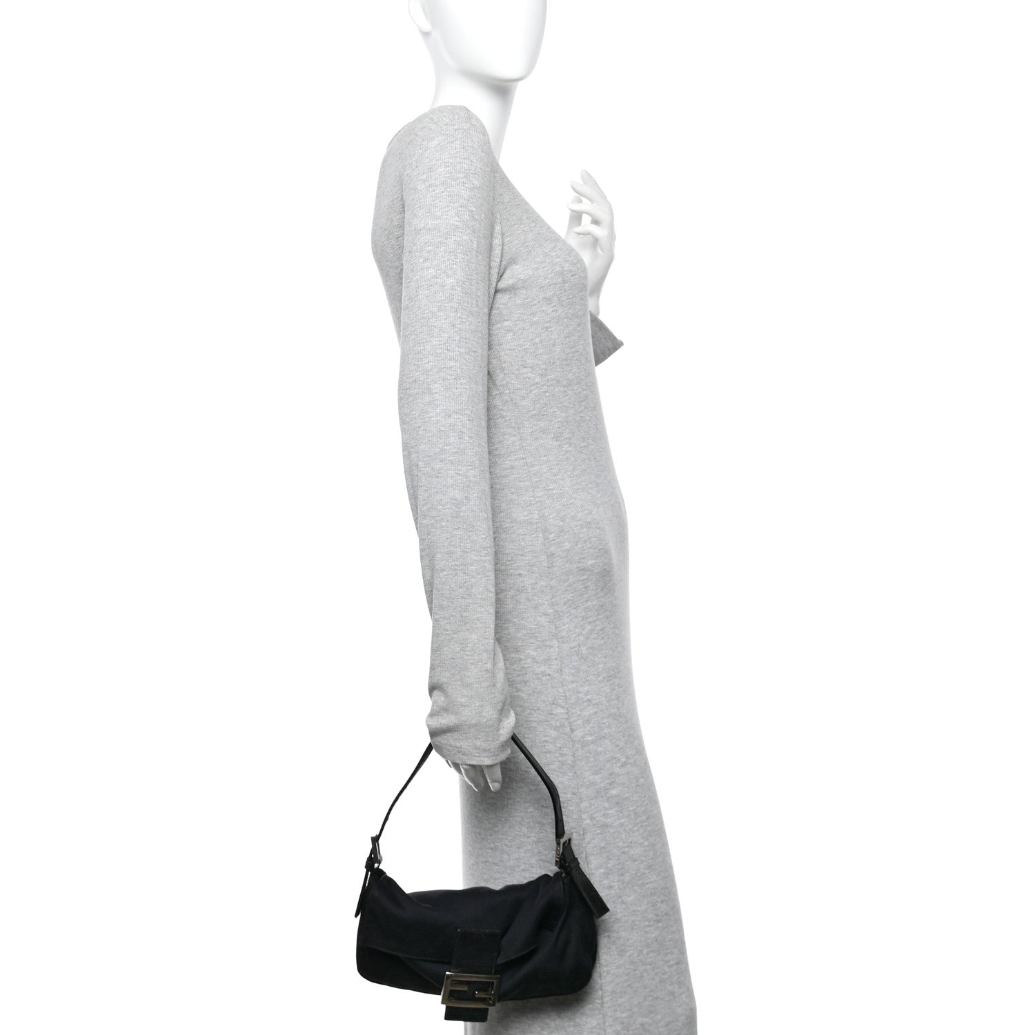 Fendi Neoprene Baguette Black 2 of 10
