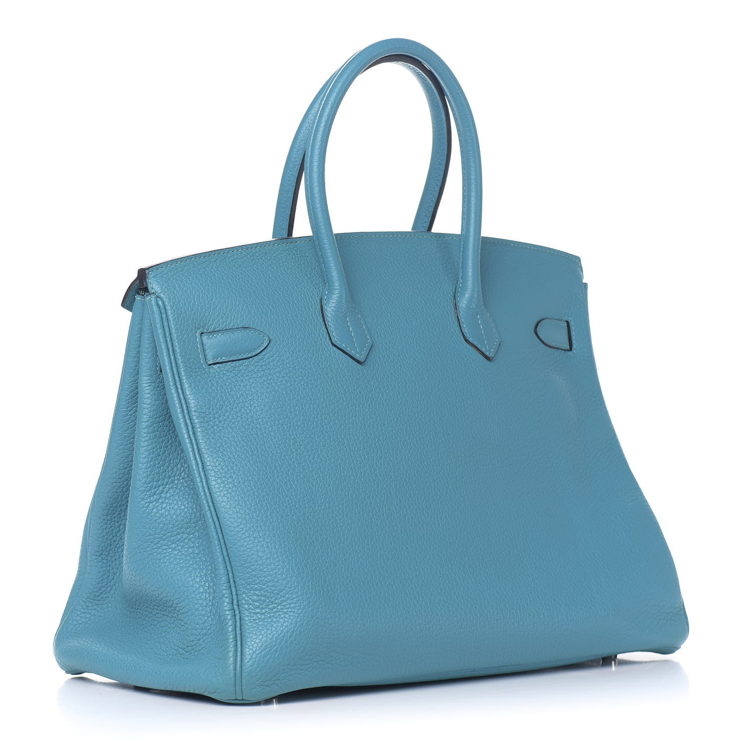Hermes Taurillon Clemence Birkin 35 Turquoise 3 of 32