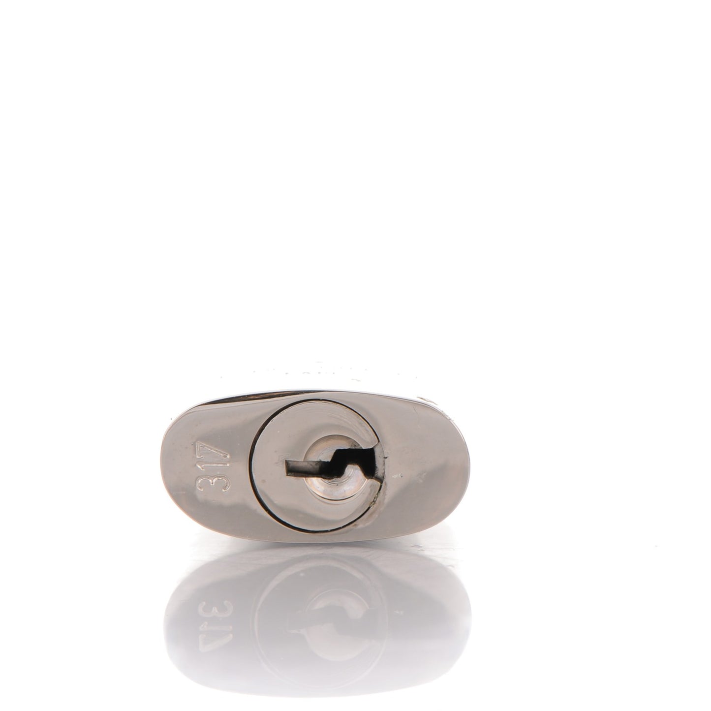 Polished Silver Lock and Key Set