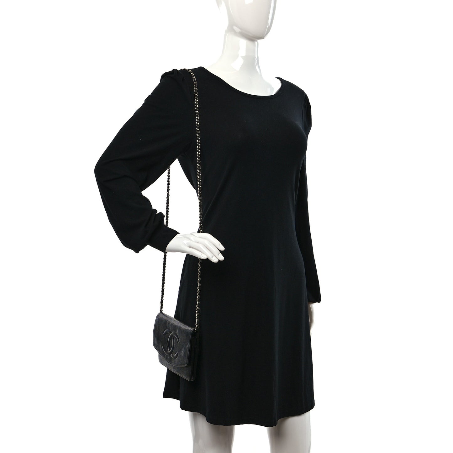 Caviar Timeless CC Wallet on Chain WOC Black