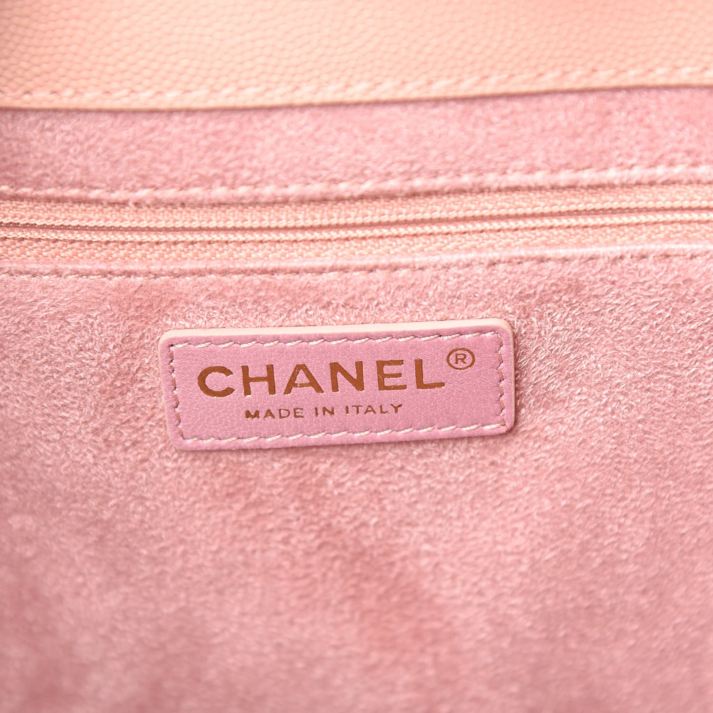 Caviar Small Studded Deauville Tote Light Pink