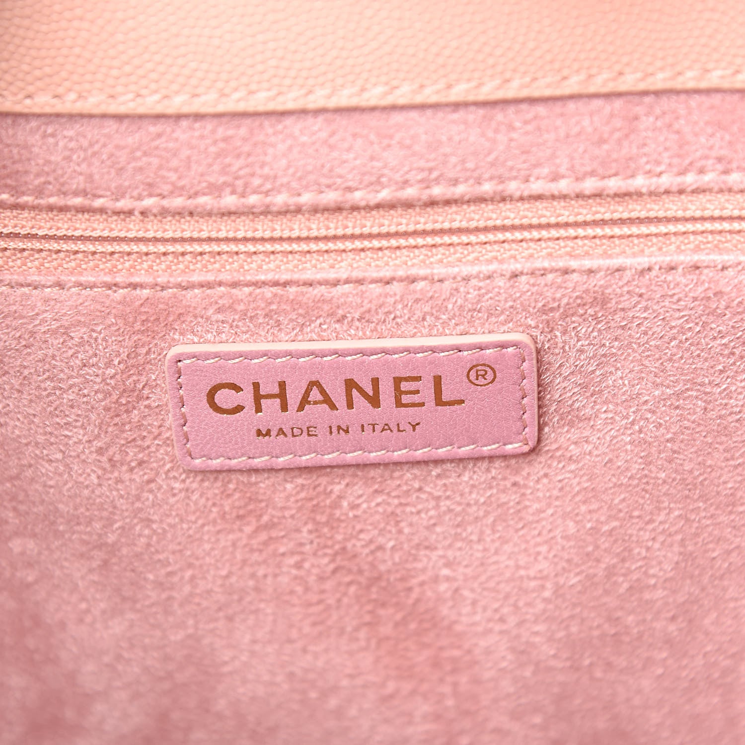 Chanel Caviar Small Studded Deauville Tote Light Pink 6 of 11