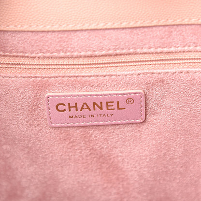 Chanel Caviar Small Studded Deauville Tote Light Pink 6 of 11