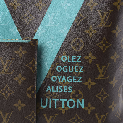 Louis Vuitton Monogram V Neverfull MM Turquoise 10 of 10