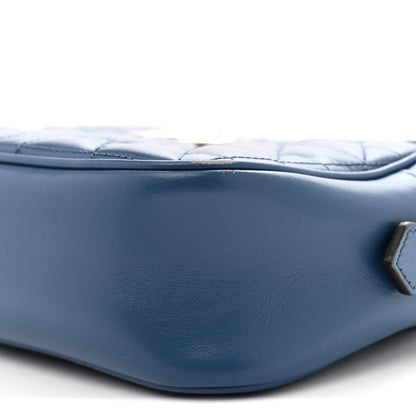 Gucci Calfskin Matelasse Aria Small GG Marmont Chain Shoulder Bag Clear Blue 10 of 13