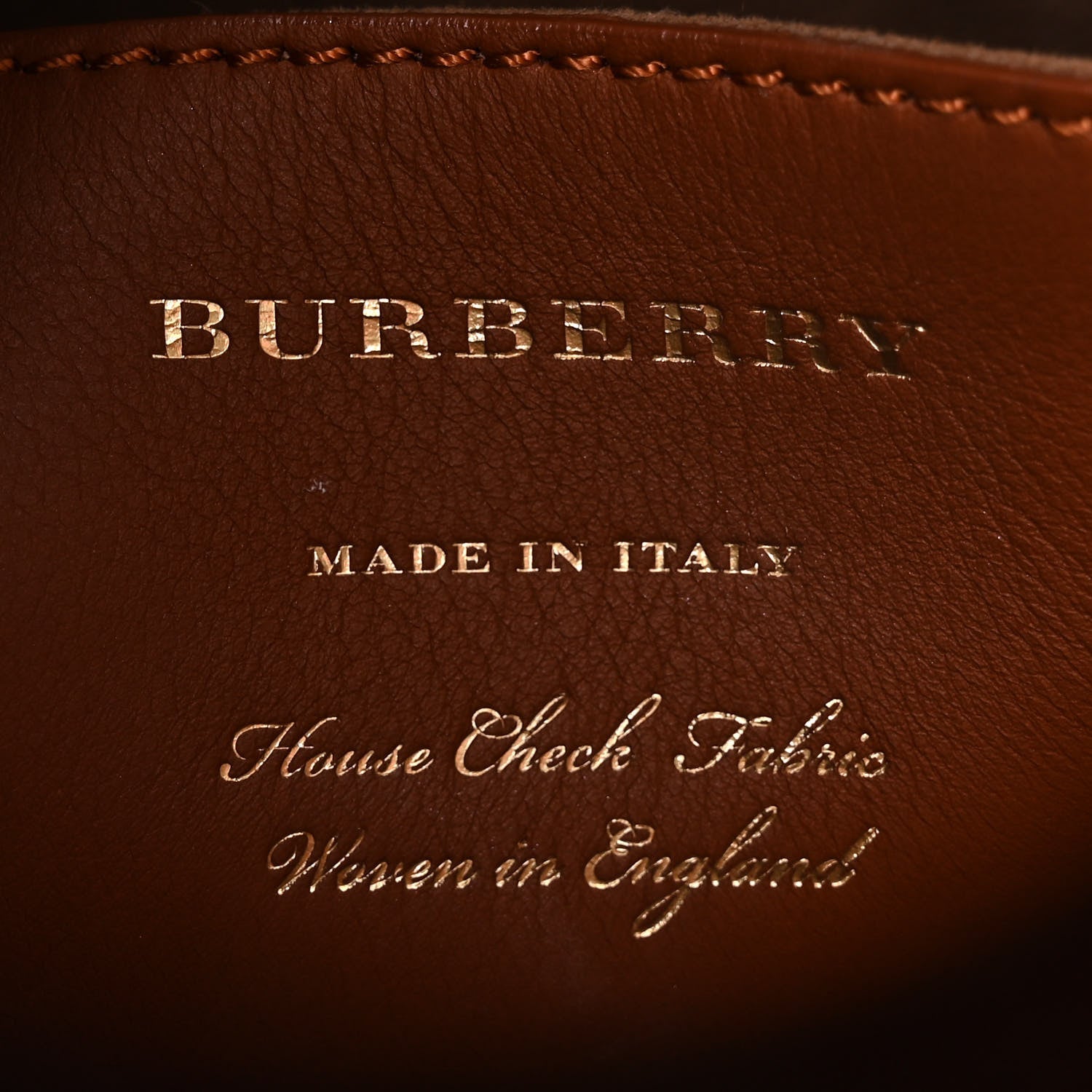 Burberry Canvas House Check Bucket Bag Tan 7 of 11