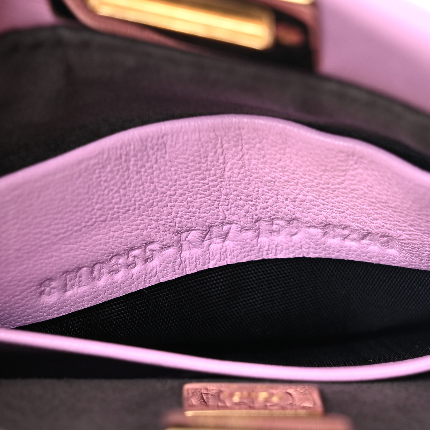 Fendi Shiny Nappa Micro Peekaboo Iconic Satchel Lavanda 8 of 8