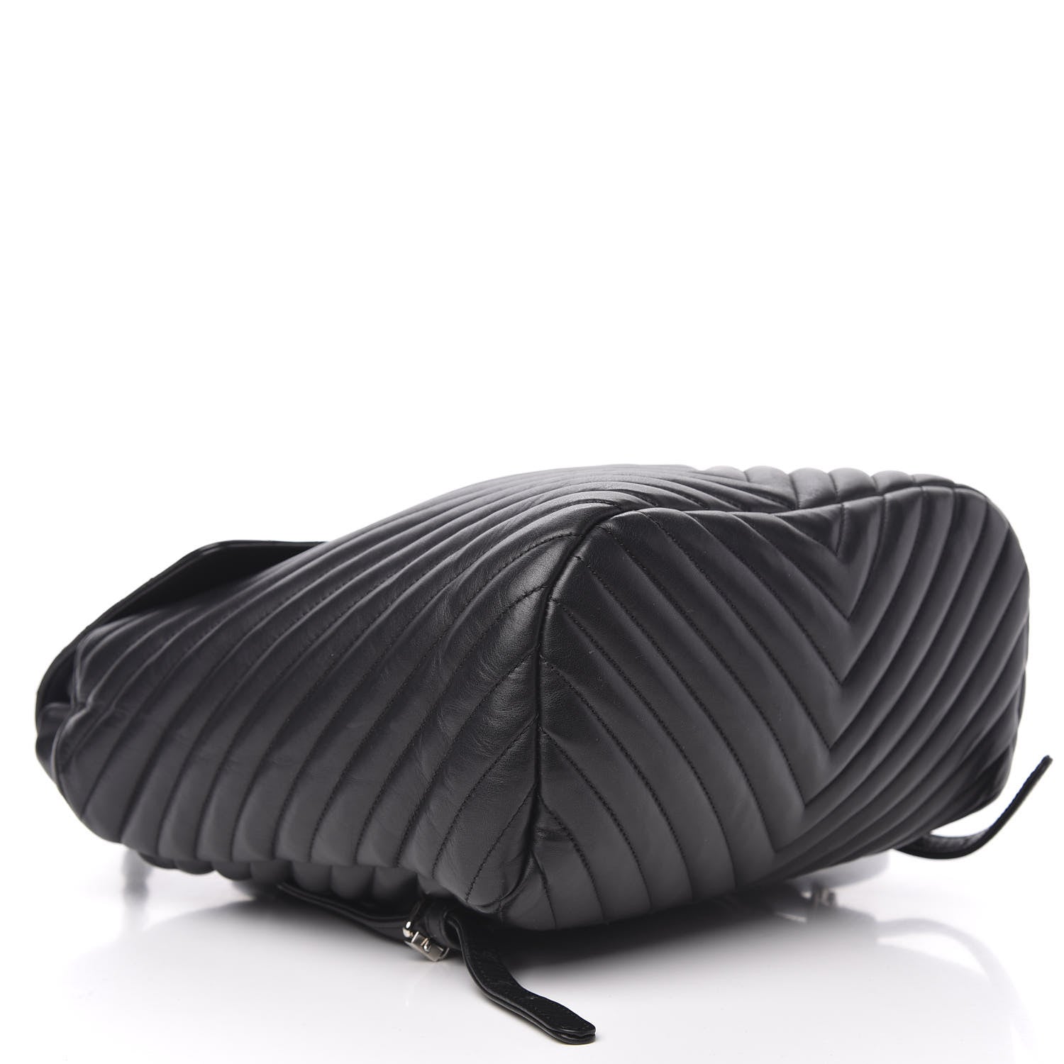 Chanel Calfskin Chevron Quilted Large Urban Spirit Backpack Black 3 of 11