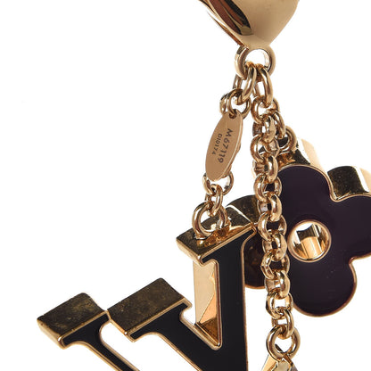 Louis Vuitton Fleur De Monogram Bag Charm Dore 3 of 3