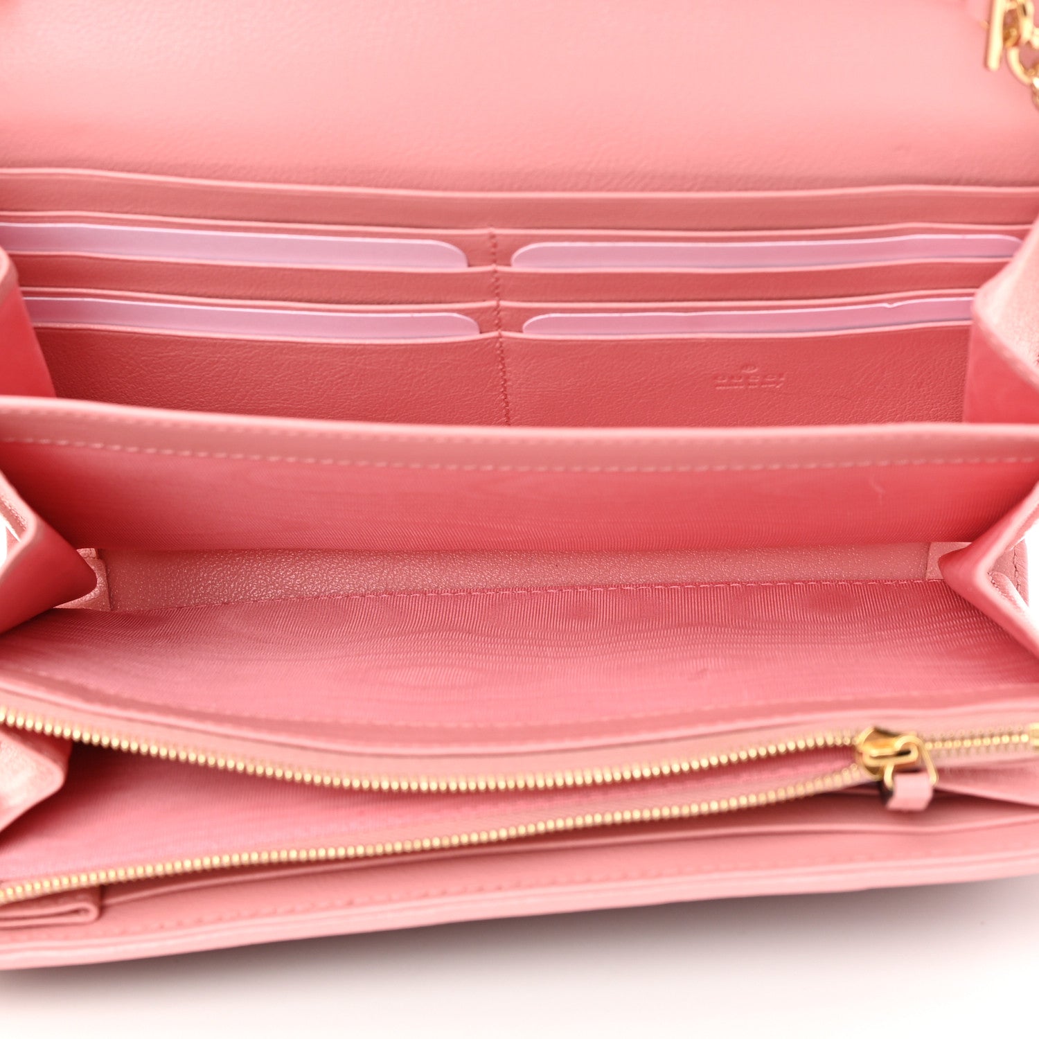 Gucci Azalea Calfskin Enamel Matelasse Diagonal Torchon GG Marmont Chain Wallet New Cherry Red Wild Rose 5 of 14