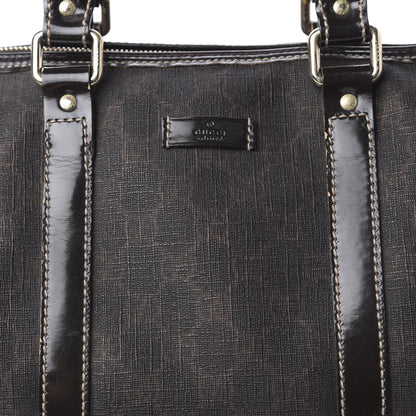 Gucci GG Supreme Monogram Medium Boston Dark Brown 10 of 11