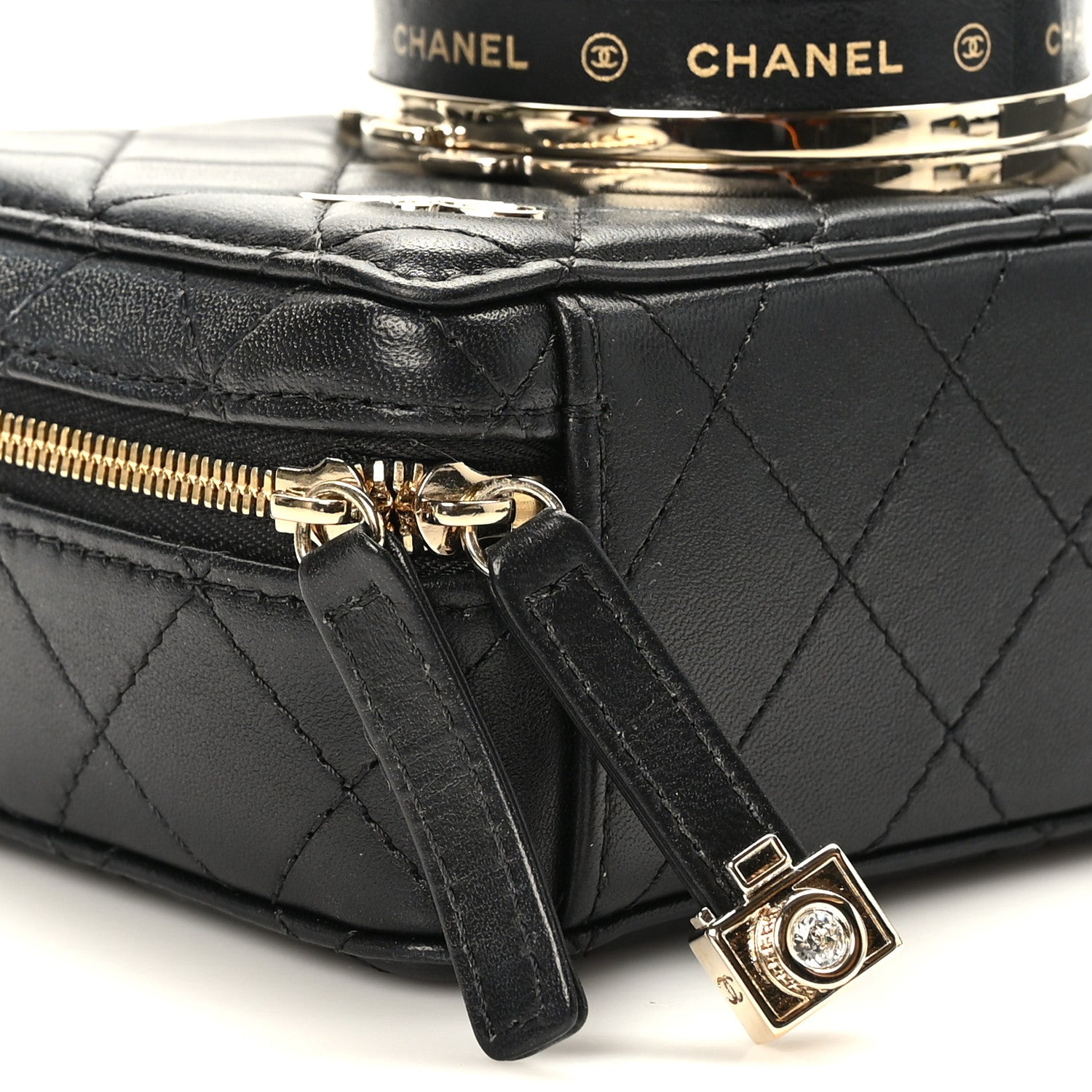 Chanel Lambskin Quilted Coco Click Bag Black 9 of 11
