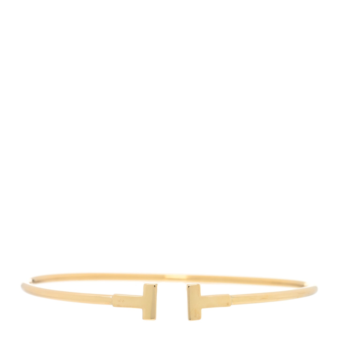 18K Yellow Gold Narrow T Wire Bracelet