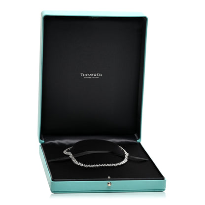 Tiffany Platinum Diamond Victoria Alternating Graduated Necklace 6 of 6