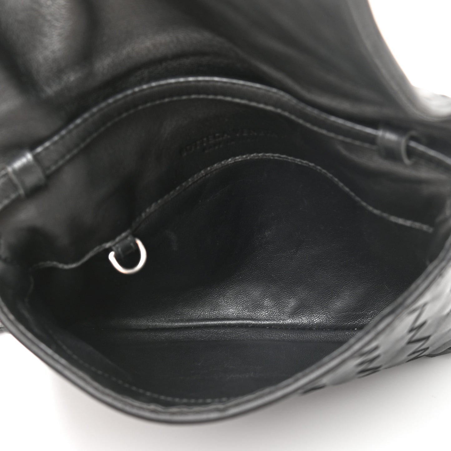 Nappa Intrecciato Crossbody Black