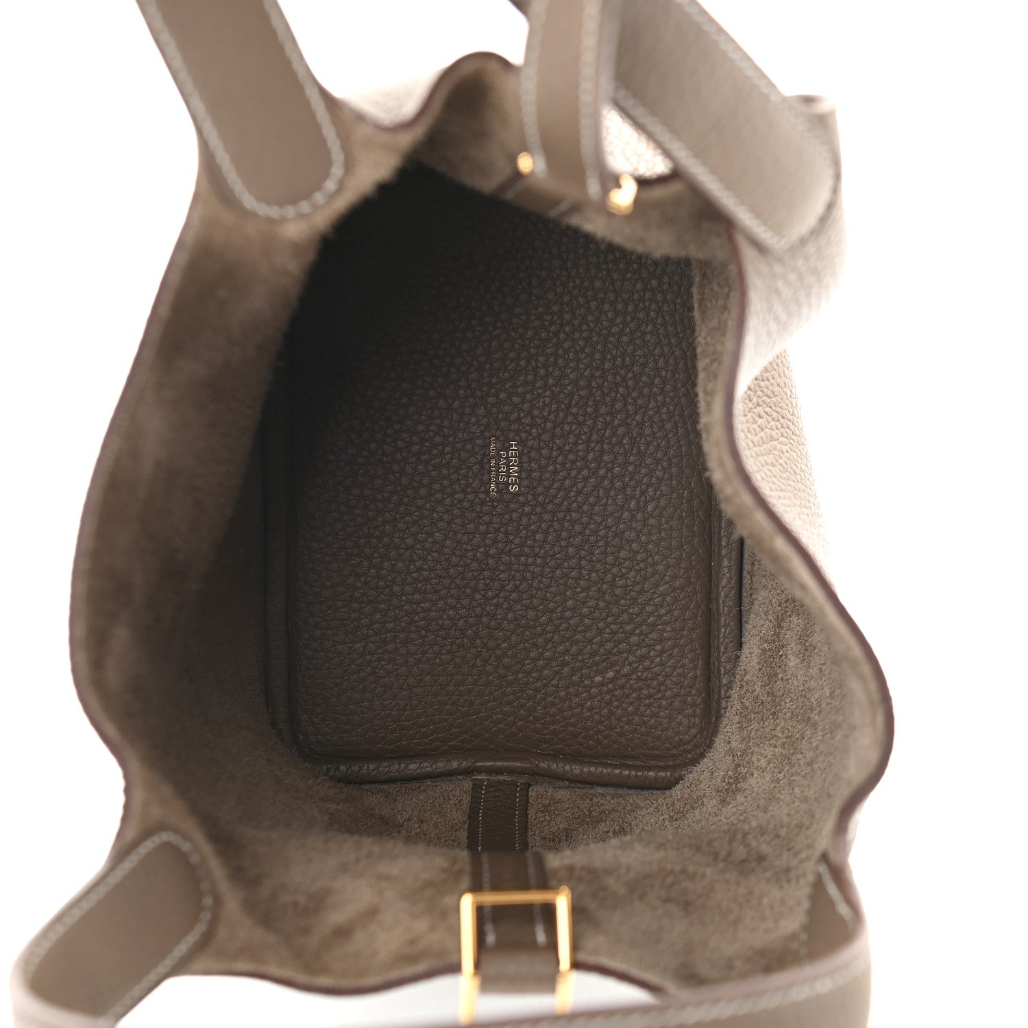 Hermes Taurillon Clemence Picotin Lock 18 PM Etoupe 4 of 8