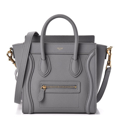 Celine Baby Drummed Calfskin Nano Luggage Kohl 1 of 11