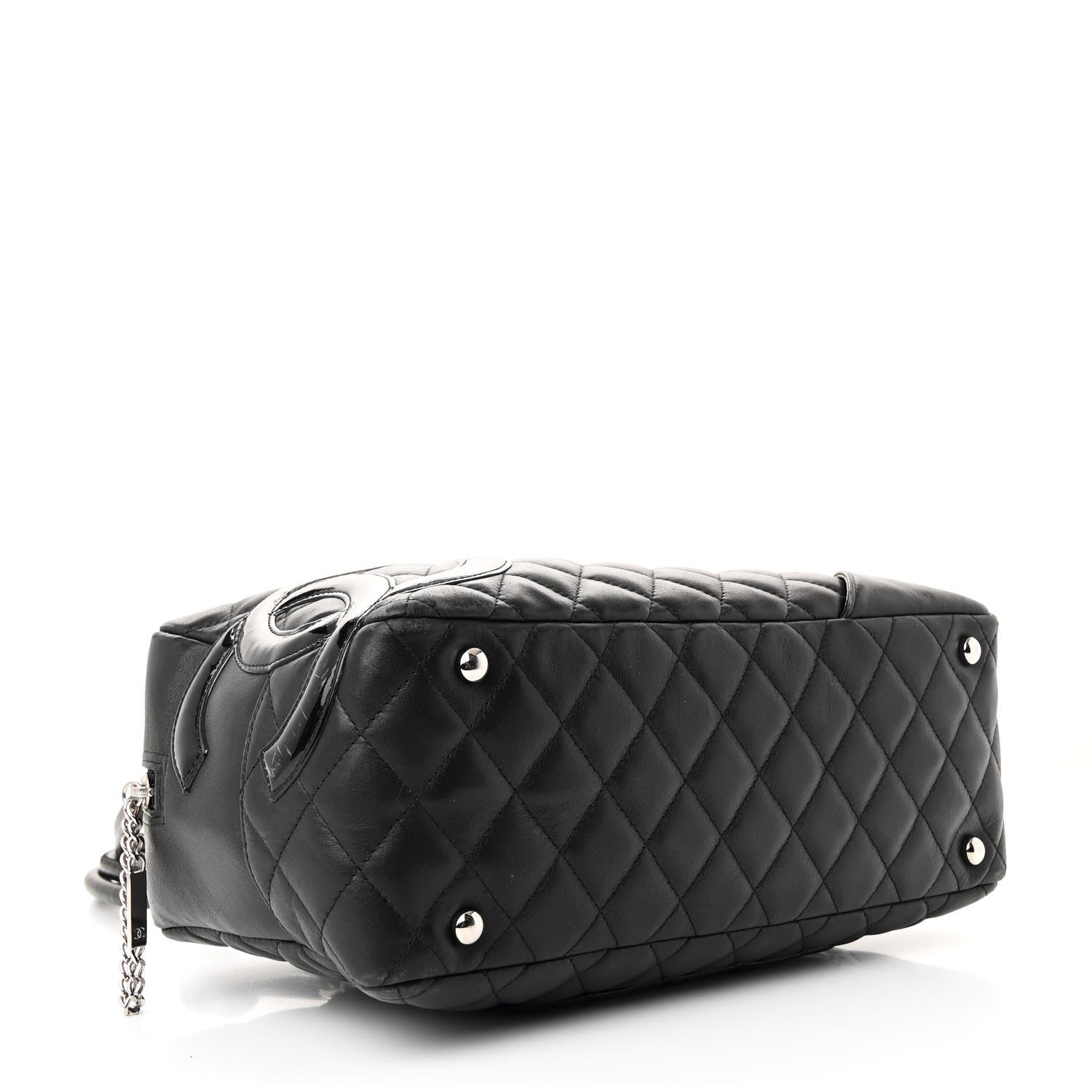 Chanel Calfskin Quilted Large Cambon Bowler Black 4 of 11