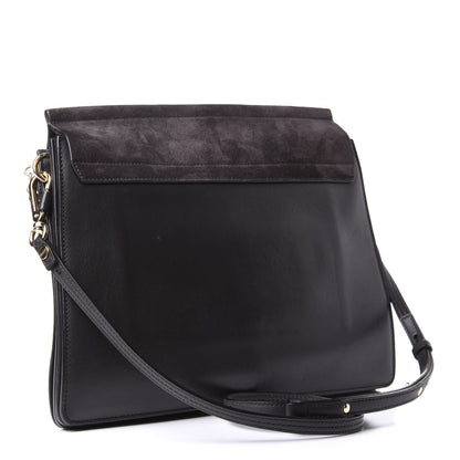 Chloe Suede Calfskin Medium Faye Shoulder Bag Carbon Grey 3 of 10