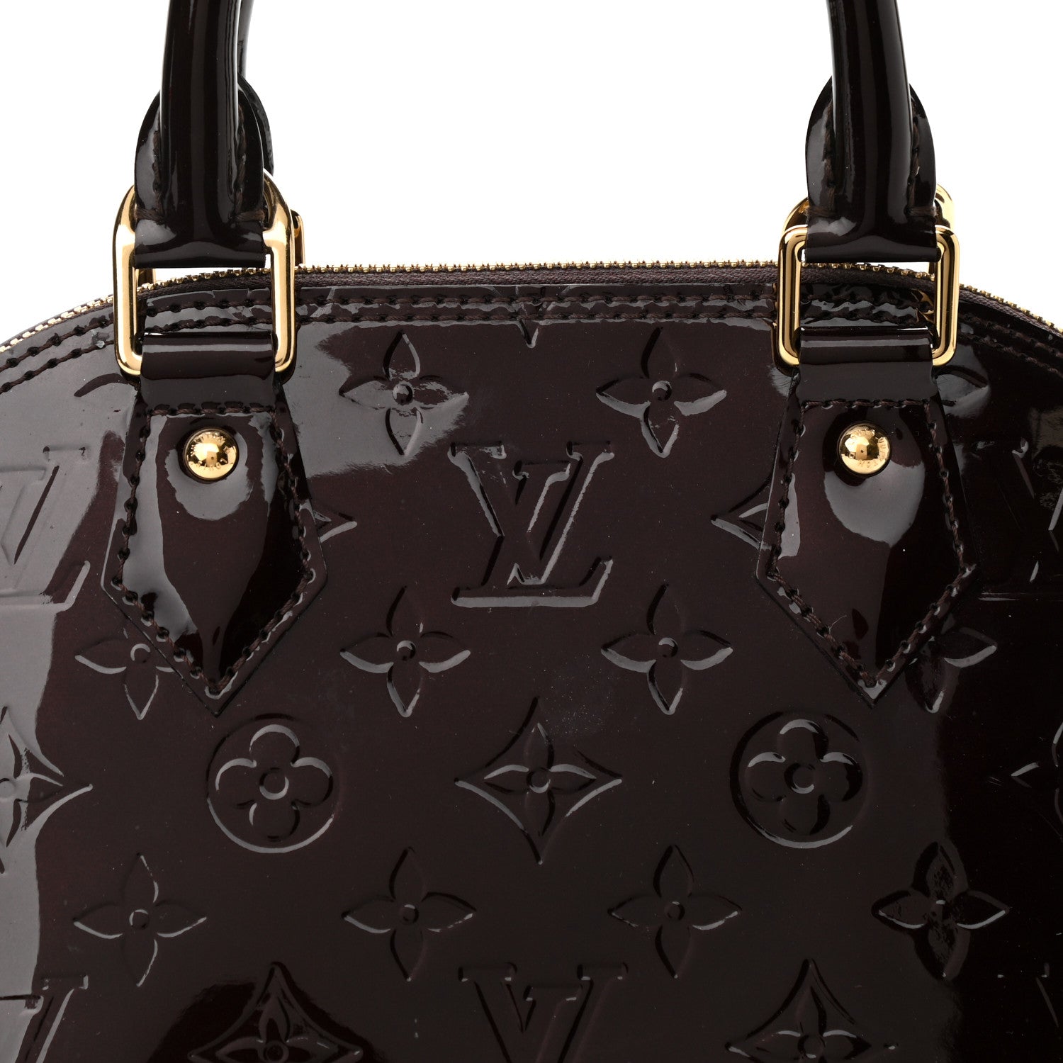 Louis Vuitton Vernis Alma BB Amarante 7 of 9