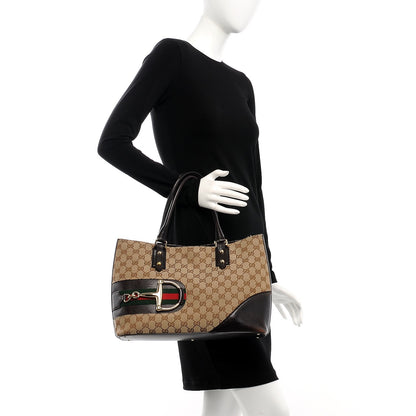 Gucci Monogram Medium Hasler Tote in Dark Brown 2 of 8
