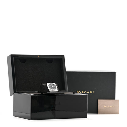 Bulgari Stainless Steel 40mm Finissimo Automatic Watch Black 5 of 5