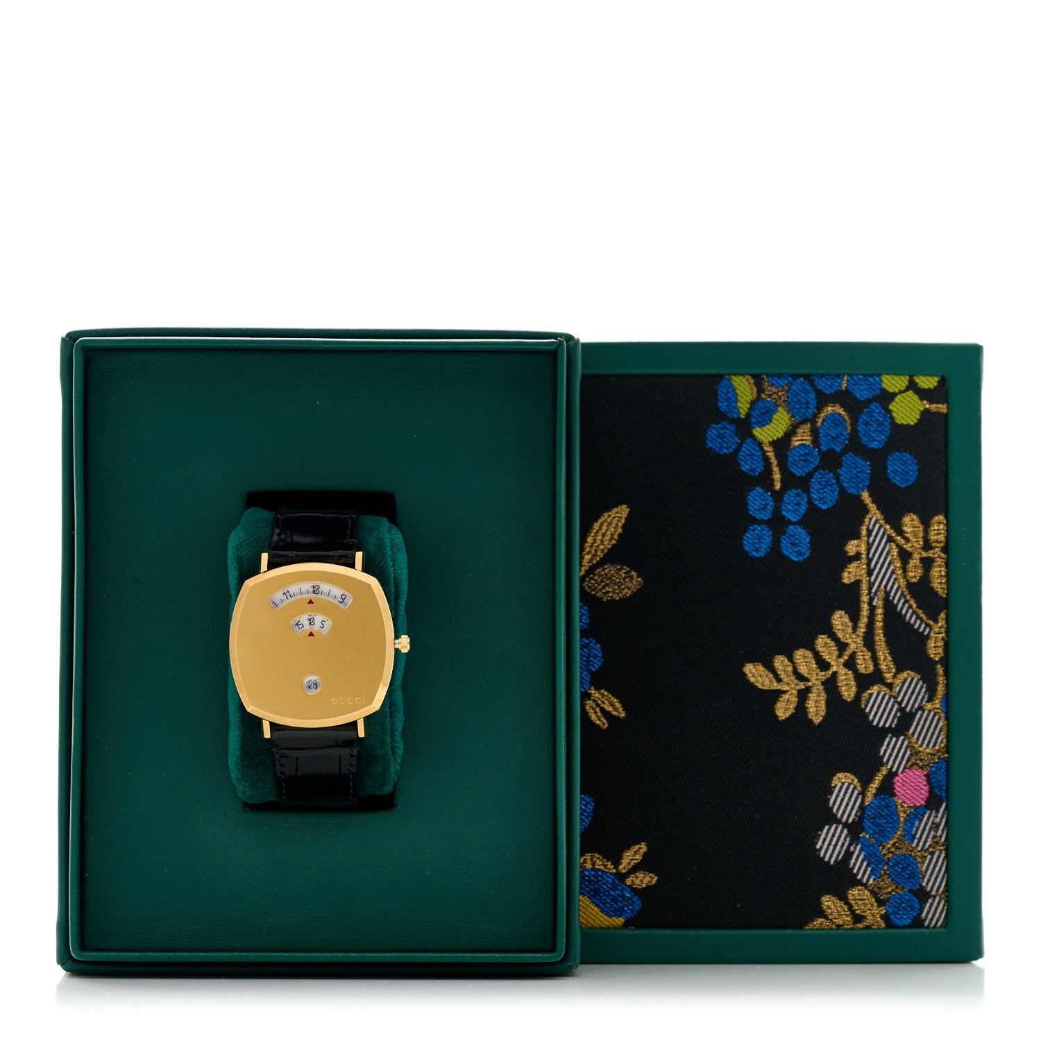 Gucci Stainless Steel Alligator 38mm Grip Quartz Watch 1694969