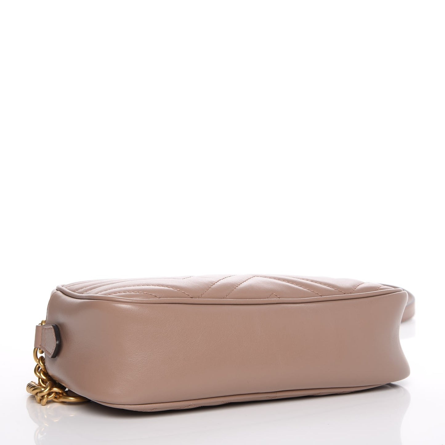 Calfskin Matelasse Small GG Marmont Chain Shoulder Bag Porcelain Rose