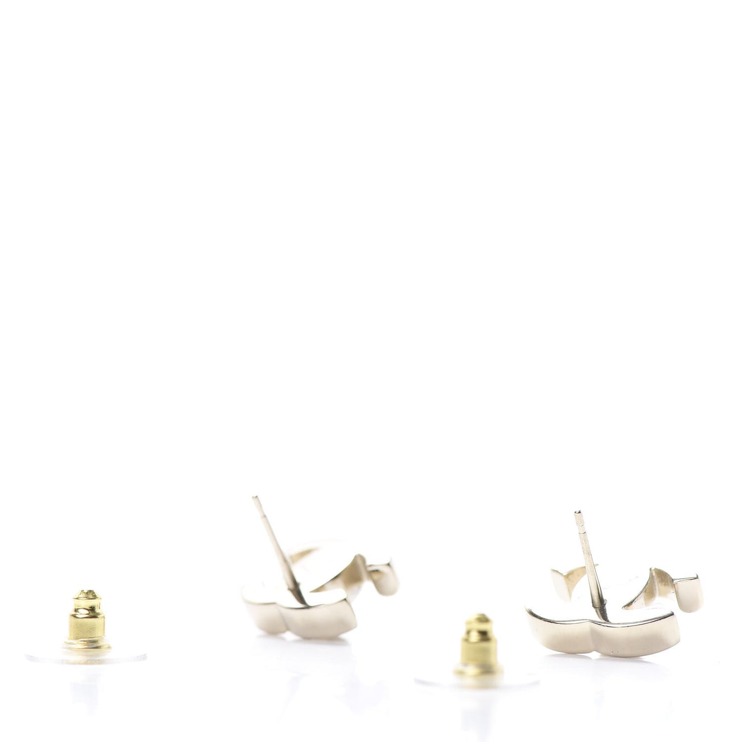 Metal CC Turnlock Earrings Gold