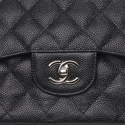 Chanel Caviar Quilted Jumbo Double Flap Black 11 of 11