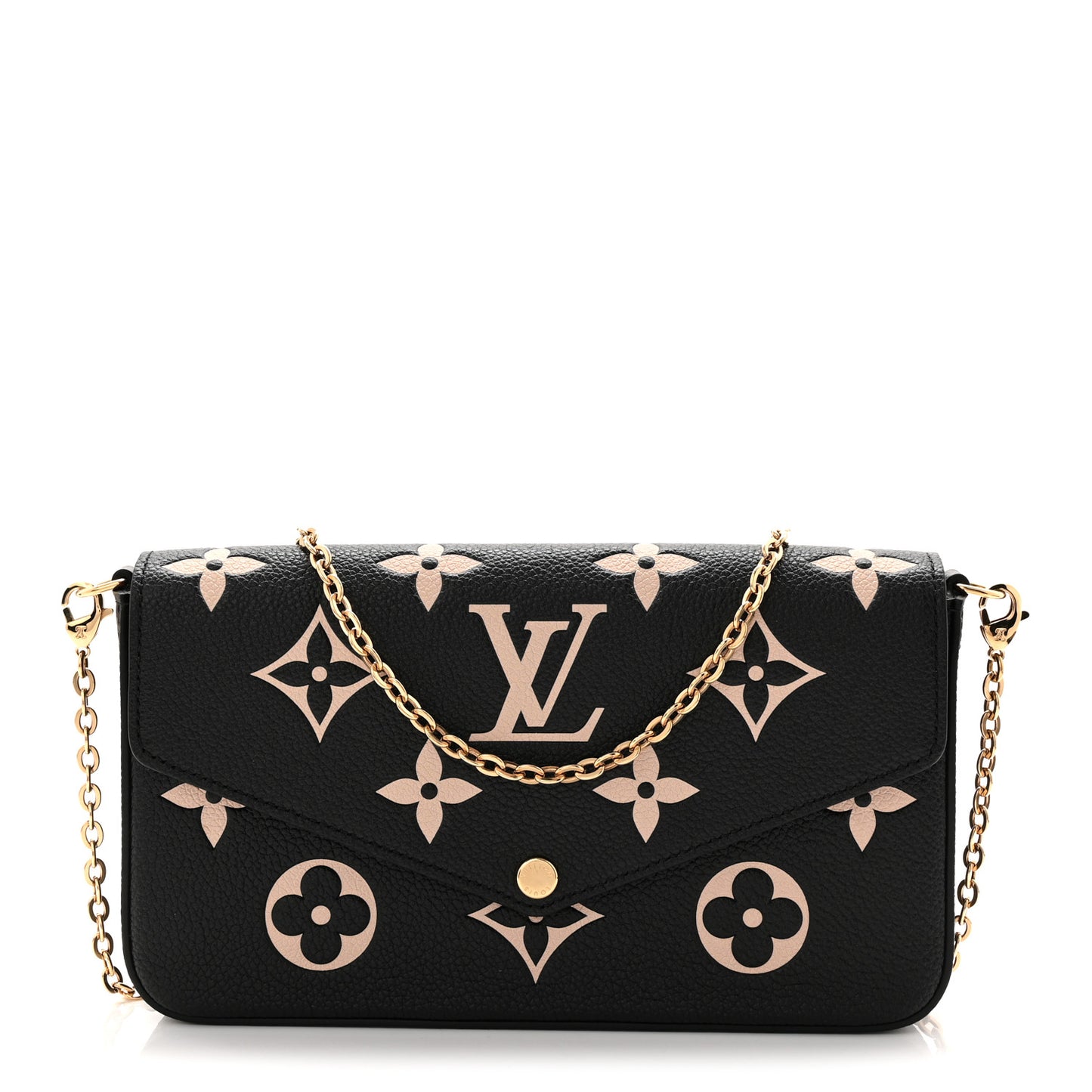 Empreinte Monogram Giant Felicie Pochette Black Beige