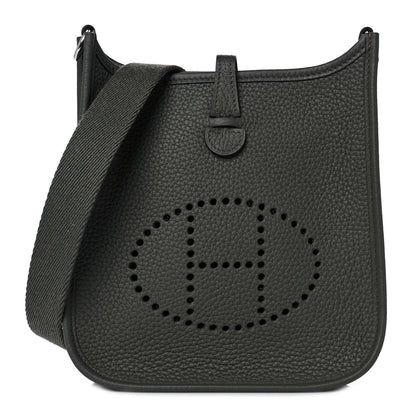 Hermes Taurillon Clemence Evelyne TPM Vert De Gris 1 of 9