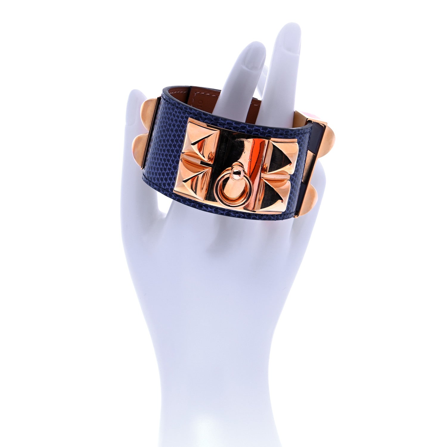 Hermes Lizard Collier De Chien CDC Bracelet S Mykonos 2 of 6