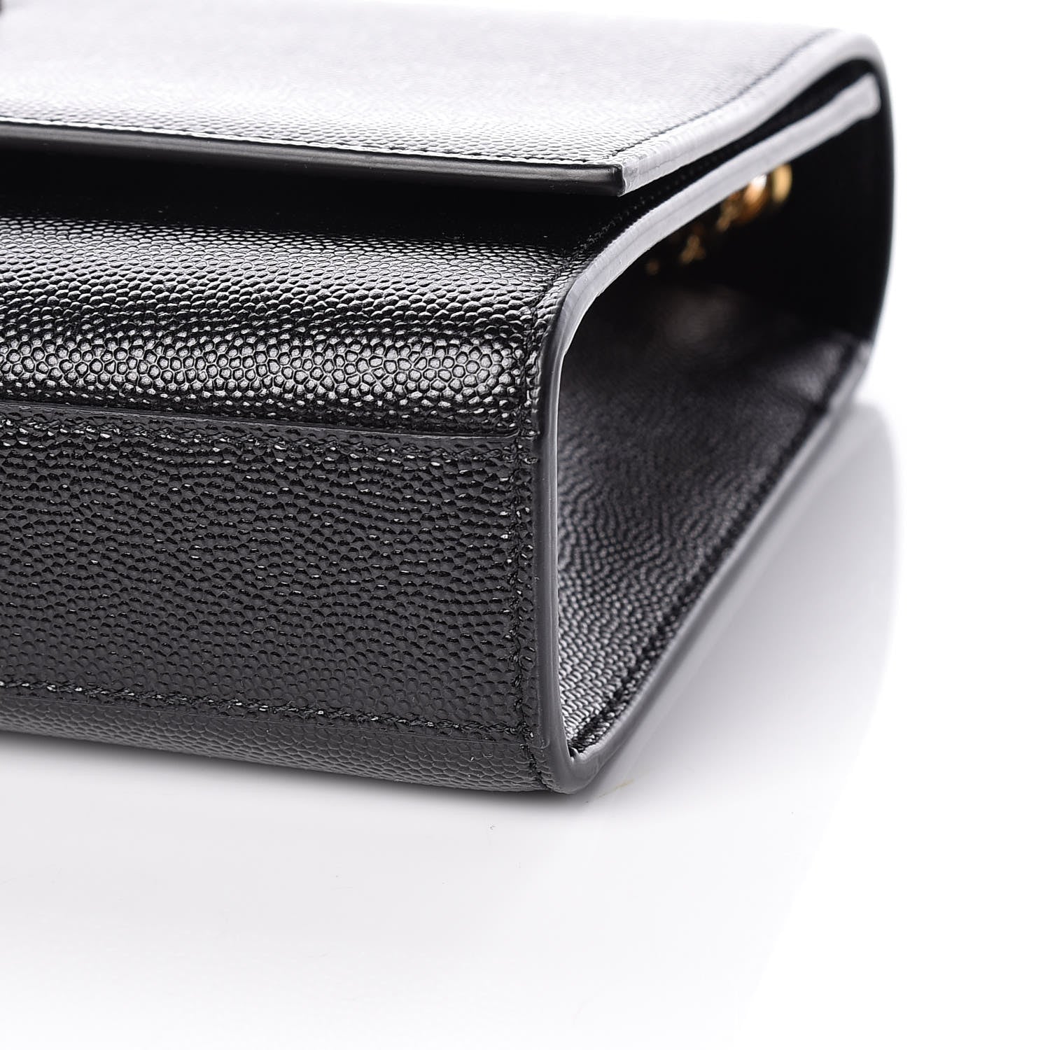 Saint Laurent Grain De Poudre Medium Classic Monogram Kate Satchel Black 10 of 10