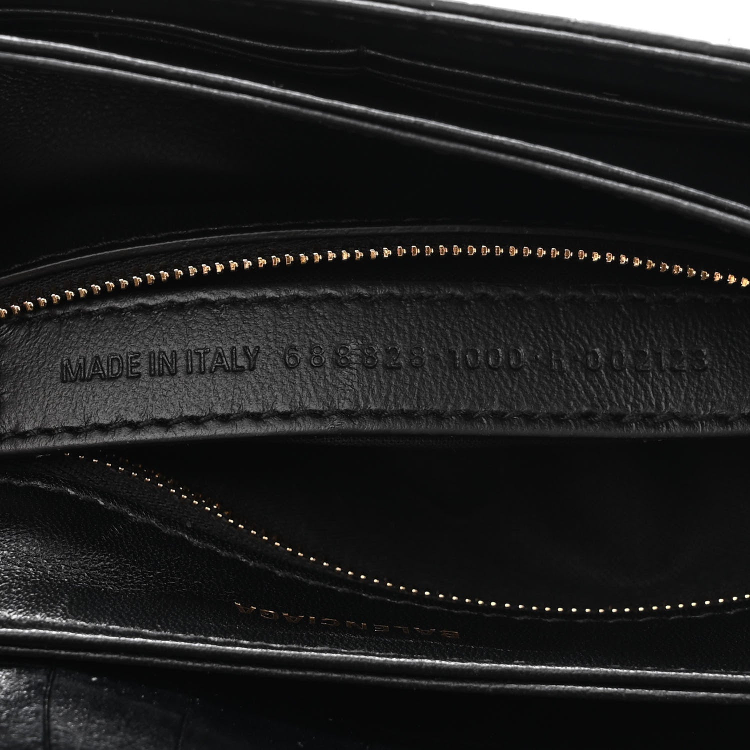 Balenciaga Shiny Extra Supple Calfskin Crocodile Embossed Small Triplet Bag Black 7 of 10