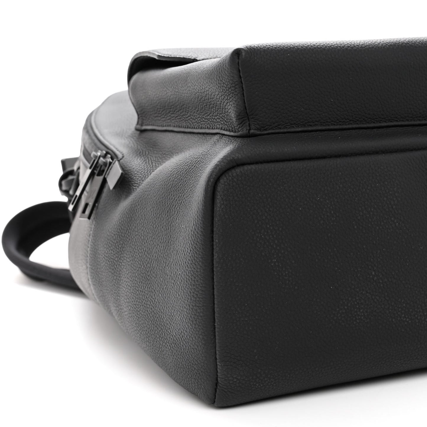 Grained Calfskin Aerogram Takeoff Backpack Black