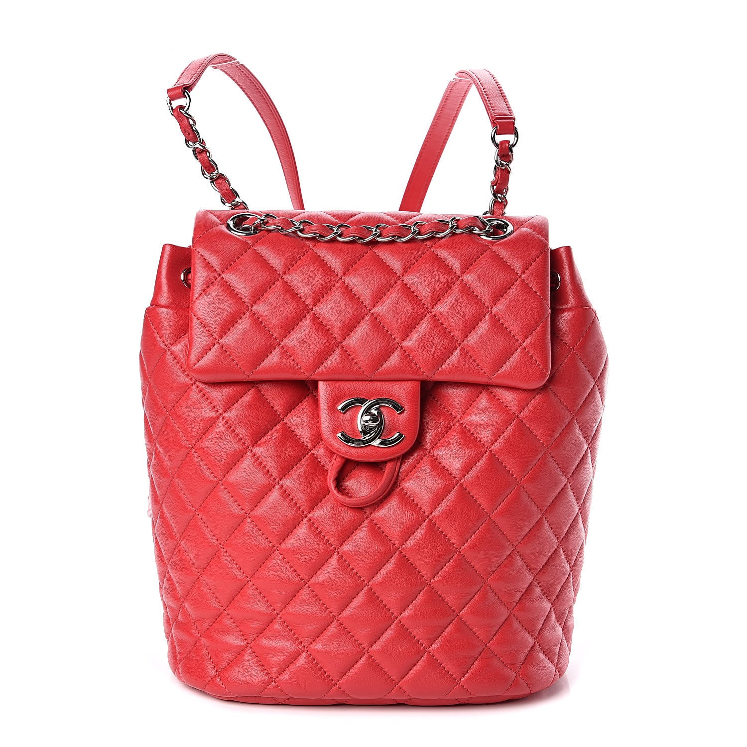 Chanel Lambskin Quilted Small Urban Spirit Backpack Dark Pink 1 of 11