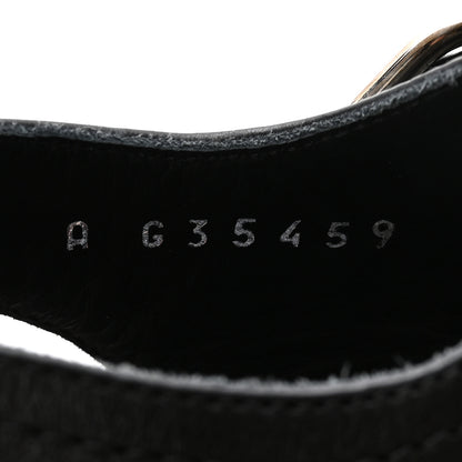 Chanel Calfskin Chain Sandals 35.5 Black 9 of 9