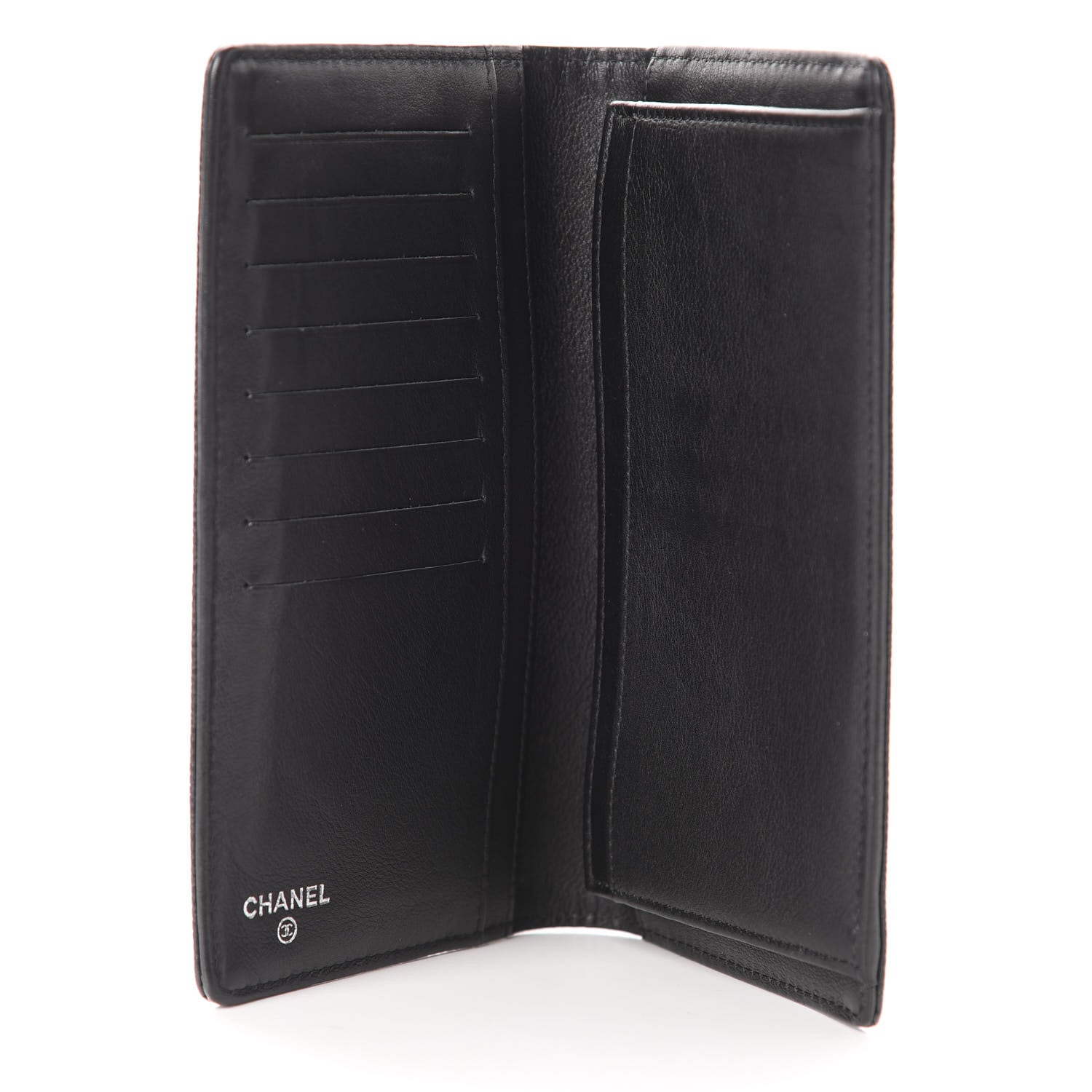 Chanel Caviar Timeless CC Yen Wallet Black 5 of 8