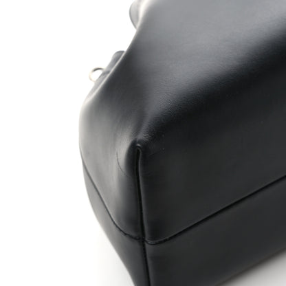 Jimmy Choo Smooth Shiny Calfskin Cinch M Bucket Bag Black 11 of 15