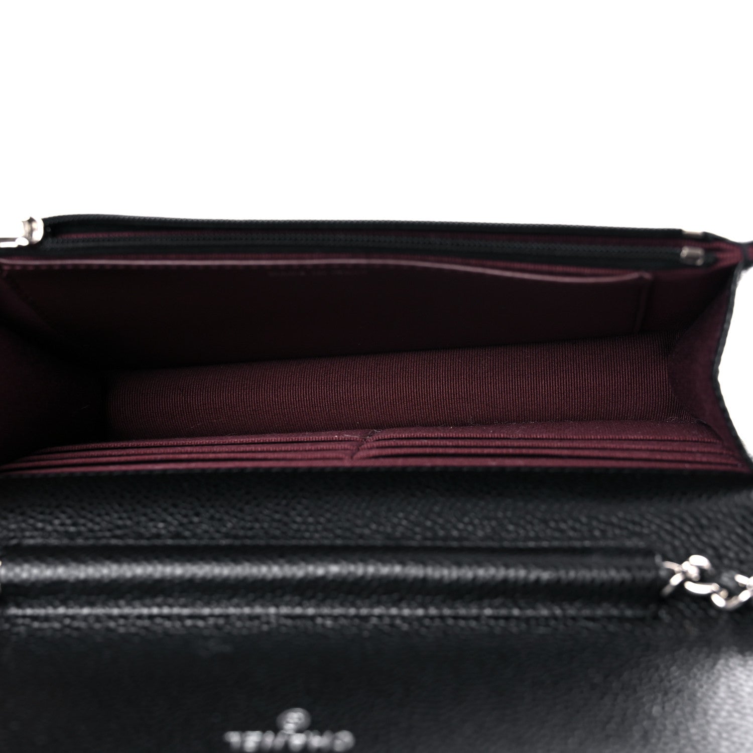 Chanel Caviar Quilted Wallet On Chain WOC Black 5 of 11