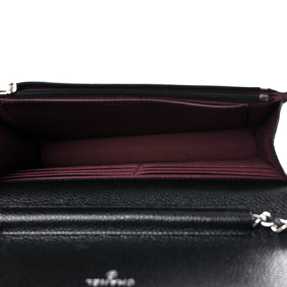 Chanel Caviar Quilted Wallet On Chain WOC Black 5 of 11